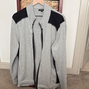 Alfani Black and Gray Men's Sweater